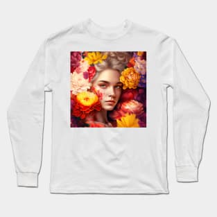 flowery Long Sleeve T-Shirt